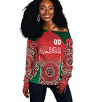 Morocco Yalla Vamos 2026 Custom Off Shoulder Sweater Zellige Mosaic Edition