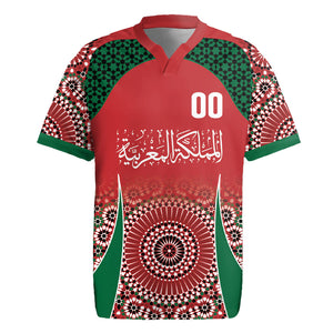 Morocco Yalla Vamos 2026 Custom Rugby Jersey Zellige Mosaic Edition