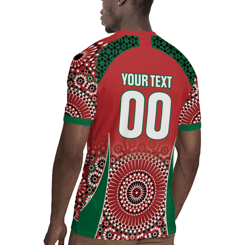 Morocco Yalla Vamos 2026 Custom Rugby Jersey Zellige Mosaic Edition