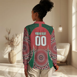 Morocco Yalla Vamos 2026 Custom Women Casual Shirt Zellige Mosaic Edition