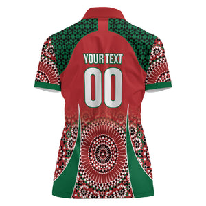 Morocco Yalla Vamos 2026 Custom Women Polo Shirt Zellige Mosaic Edition