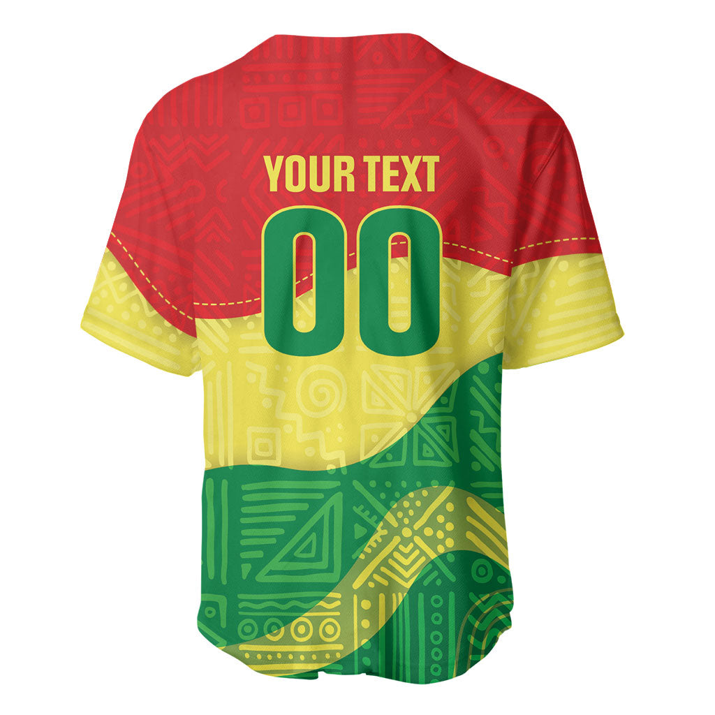 Senegal Kappu Adduna Custom Baseball Jersey Teranga Textile Edition