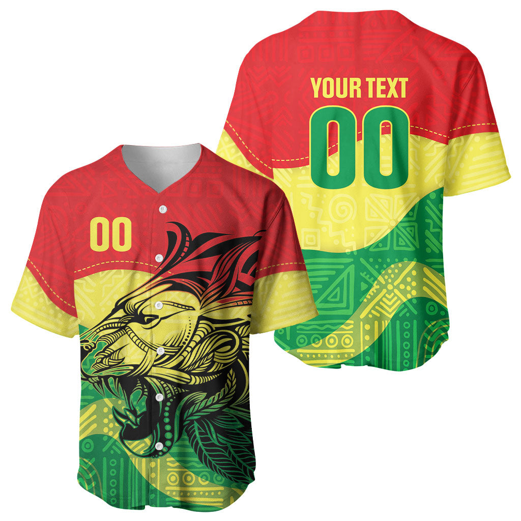 Senegal Kappu Adduna Custom Baseball Jersey Teranga Textile Edition