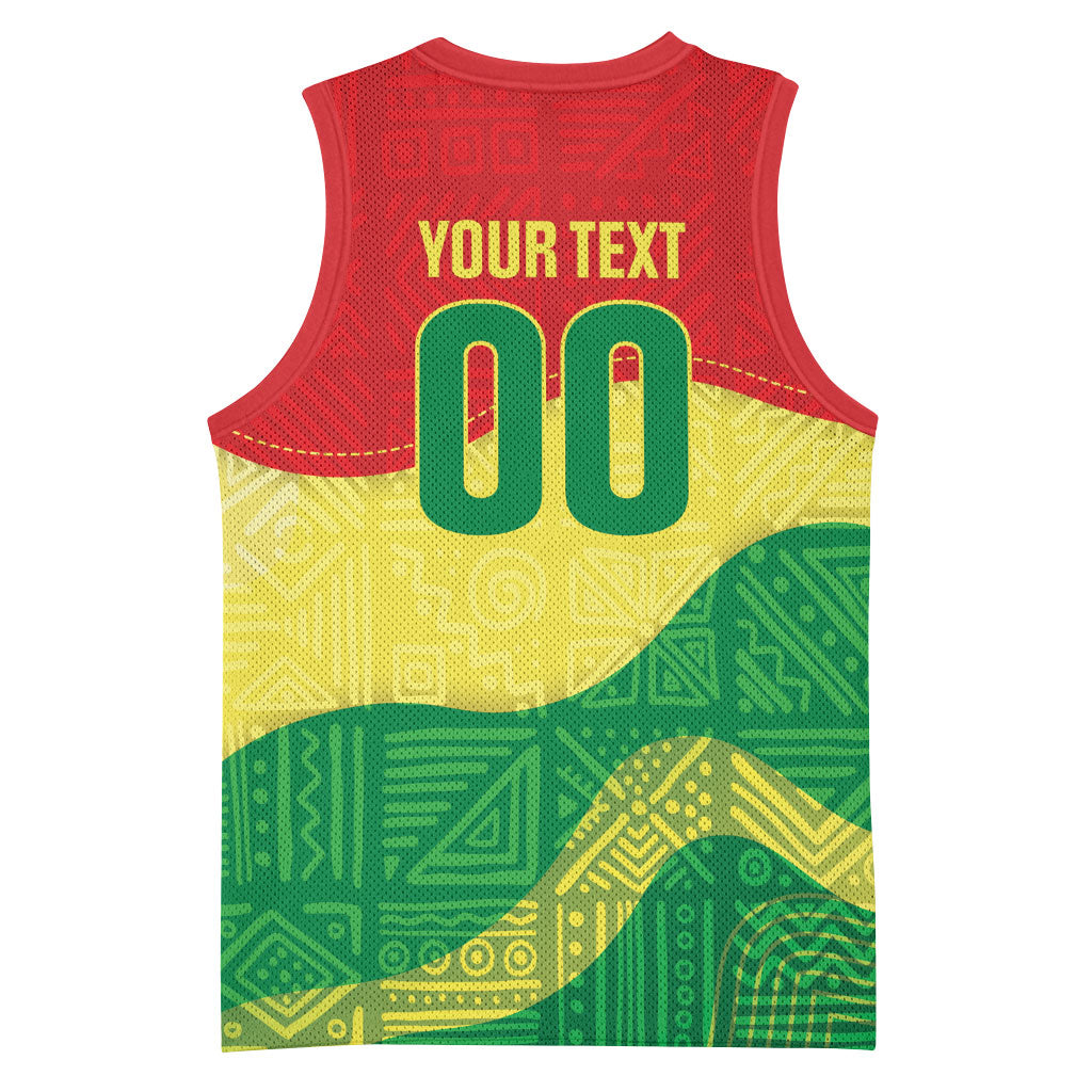 Senegal Kappu Adduna Custom Basketball Jersey Teranga Textile Edition