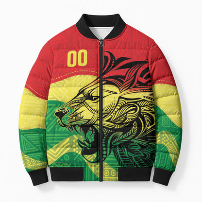 Senegal Kappu Adduna Custom Bomber Puffer Jacket Teranga Textile Edition