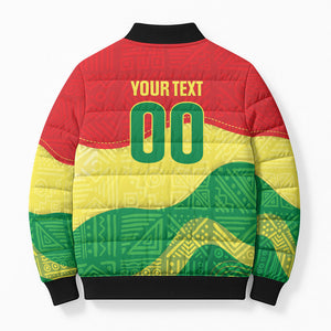 Senegal Kappu Adduna Custom Bomber Puffer Jacket Teranga Textile Edition