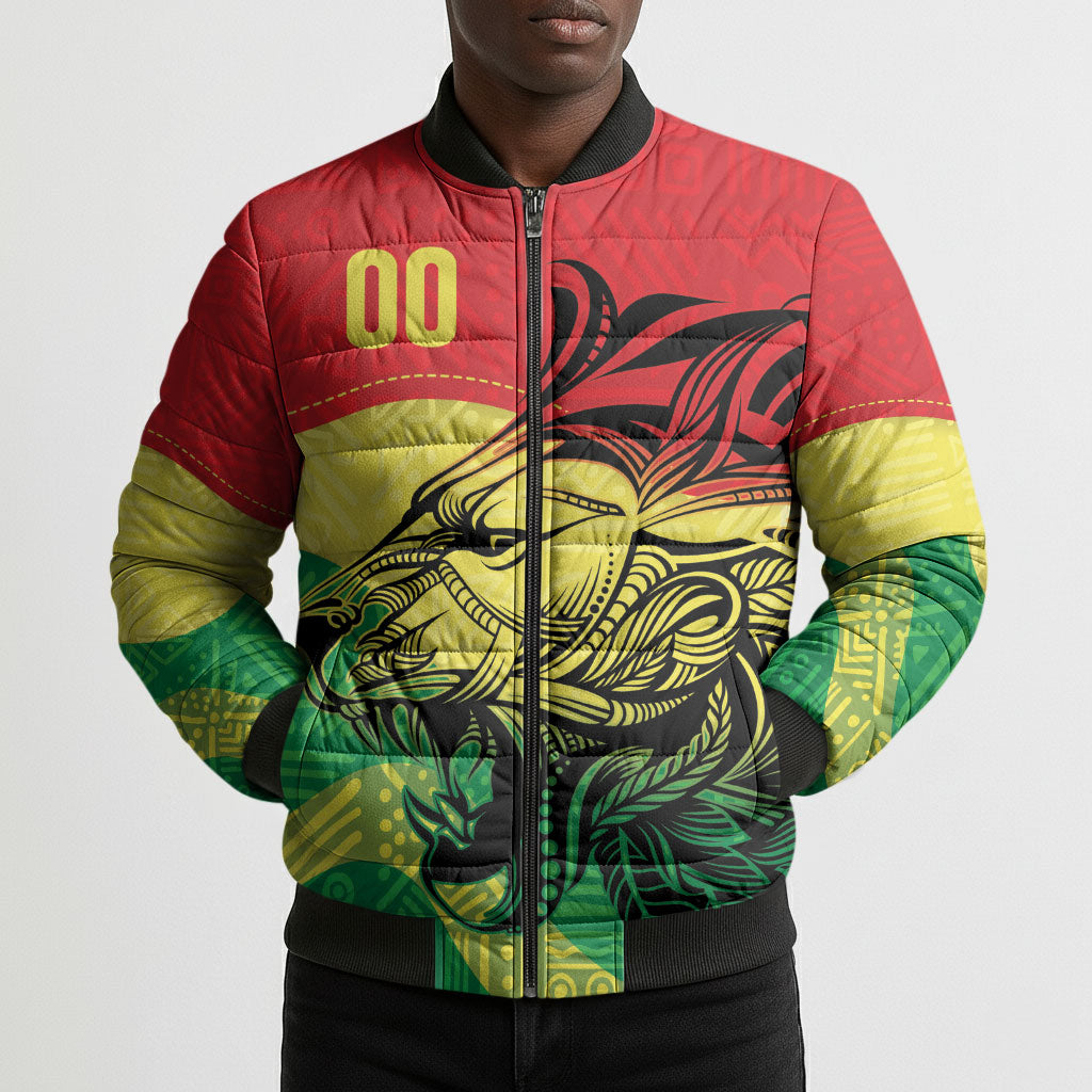 Senegal Kappu Adduna Custom Bomber Puffer Jacket Teranga Textile Edition