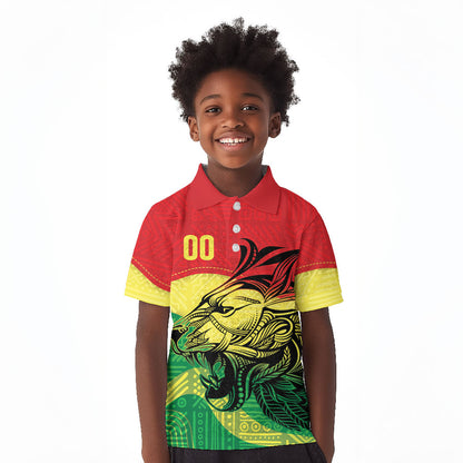 Senegal Kappu Adduna Custom Kid Polo Shirt Teranga Textile Edition
