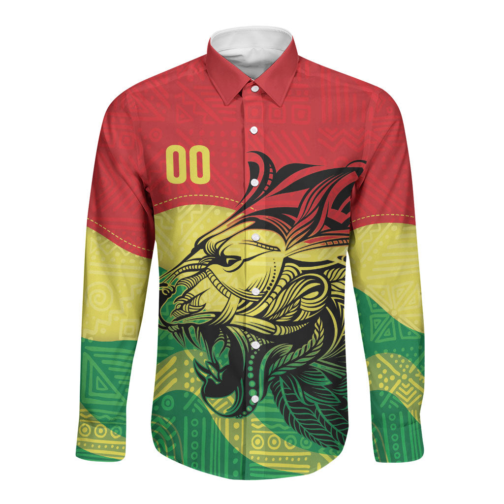Senegal Kappu Adduna Custom Long Sleeve Button Shirt Teranga Textile Edition
