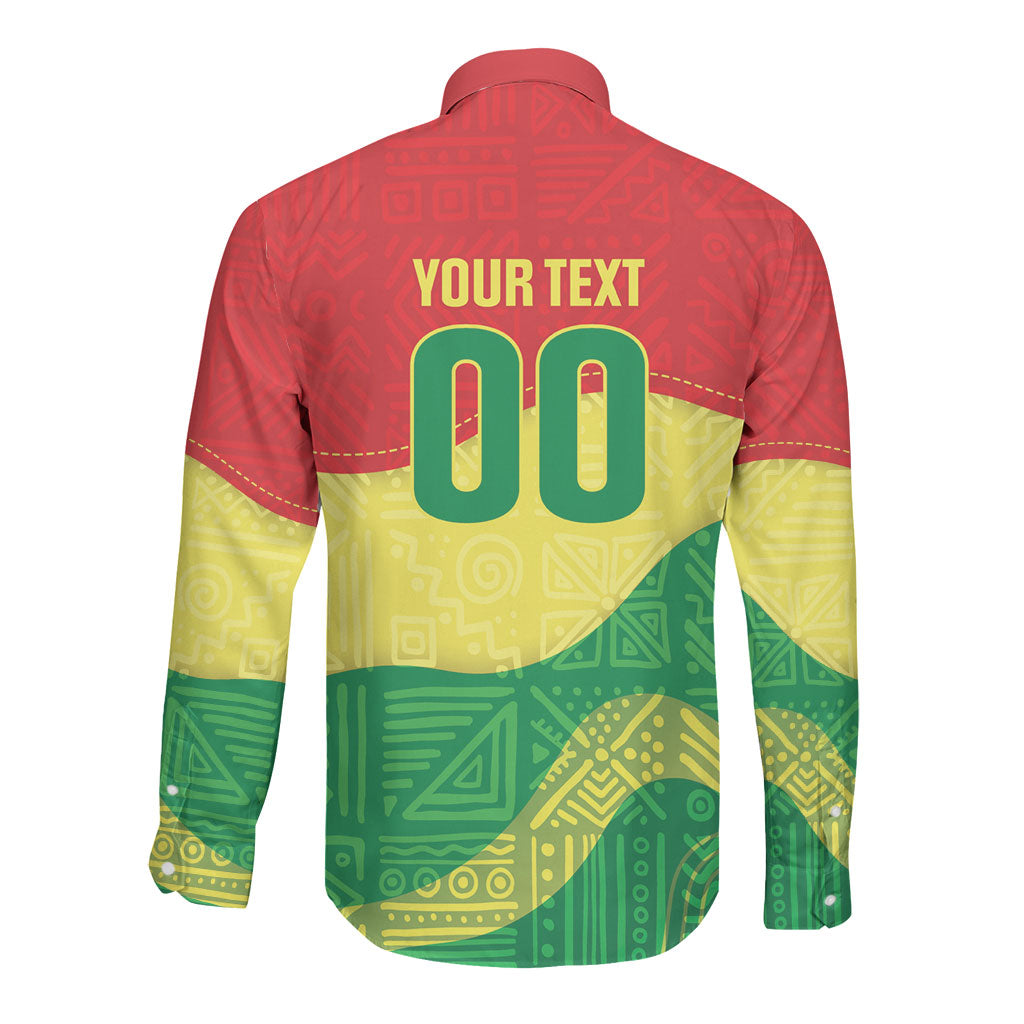Senegal Kappu Adduna Custom Long Sleeve Button Shirt Teranga Textile Edition