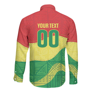 Senegal Kappu Adduna Custom Long Sleeve Button Shirt Teranga Textile Edition