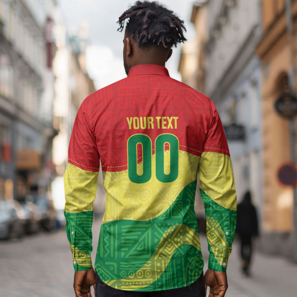 Senegal Kappu Adduna Custom Long Sleeve Button Shirt Teranga Textile Edition
