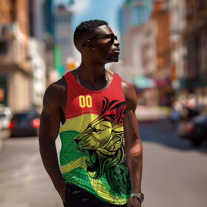 Senegal Kappu Adduna Custom Men Tank Top Teranga Textile Edition