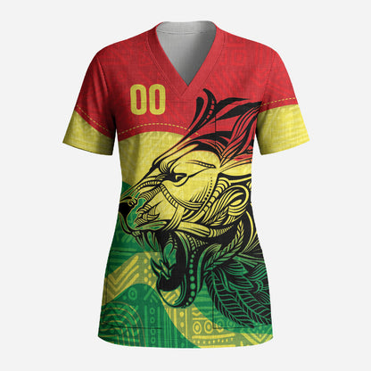 Senegal Kappu Adduna Custom Scrub Top Teranga Textile Edition