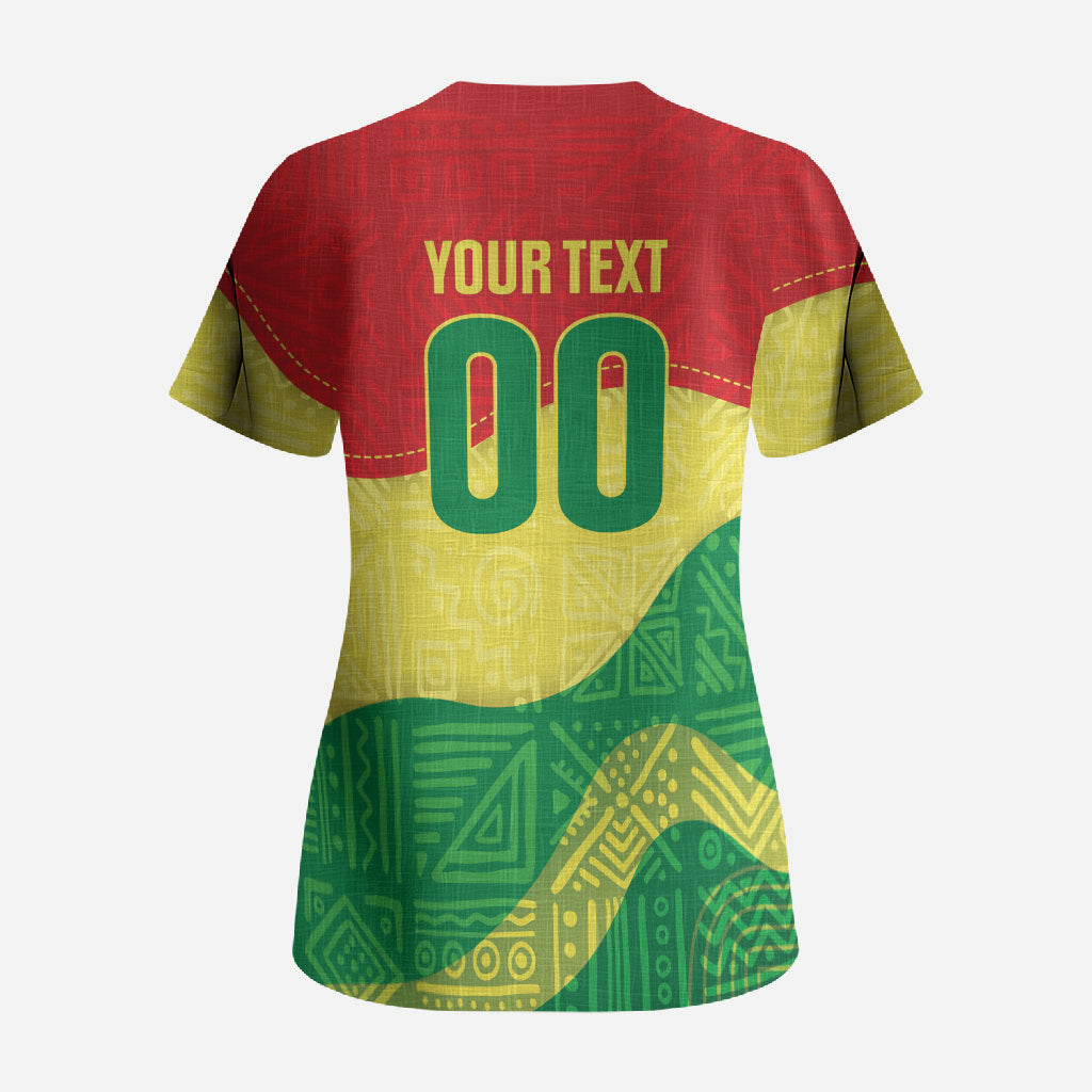 Senegal Kappu Adduna Custom Scrub Top Teranga Textile Edition