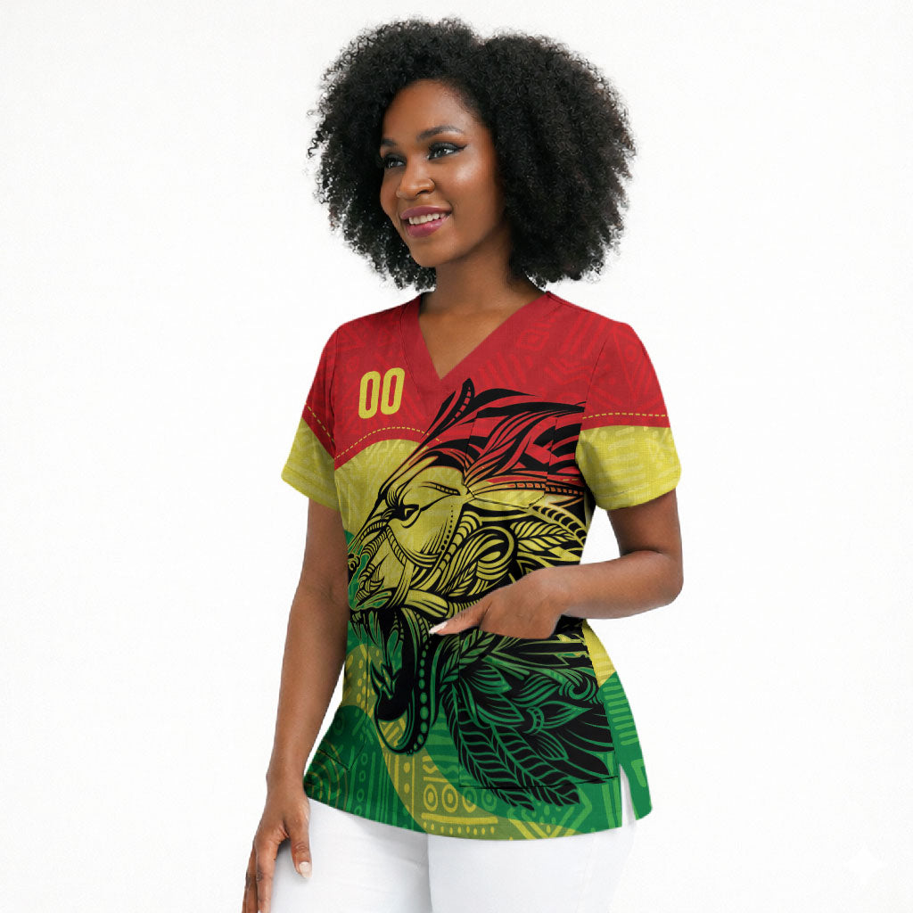 Senegal Kappu Adduna Custom Scrub Top Teranga Textile Edition