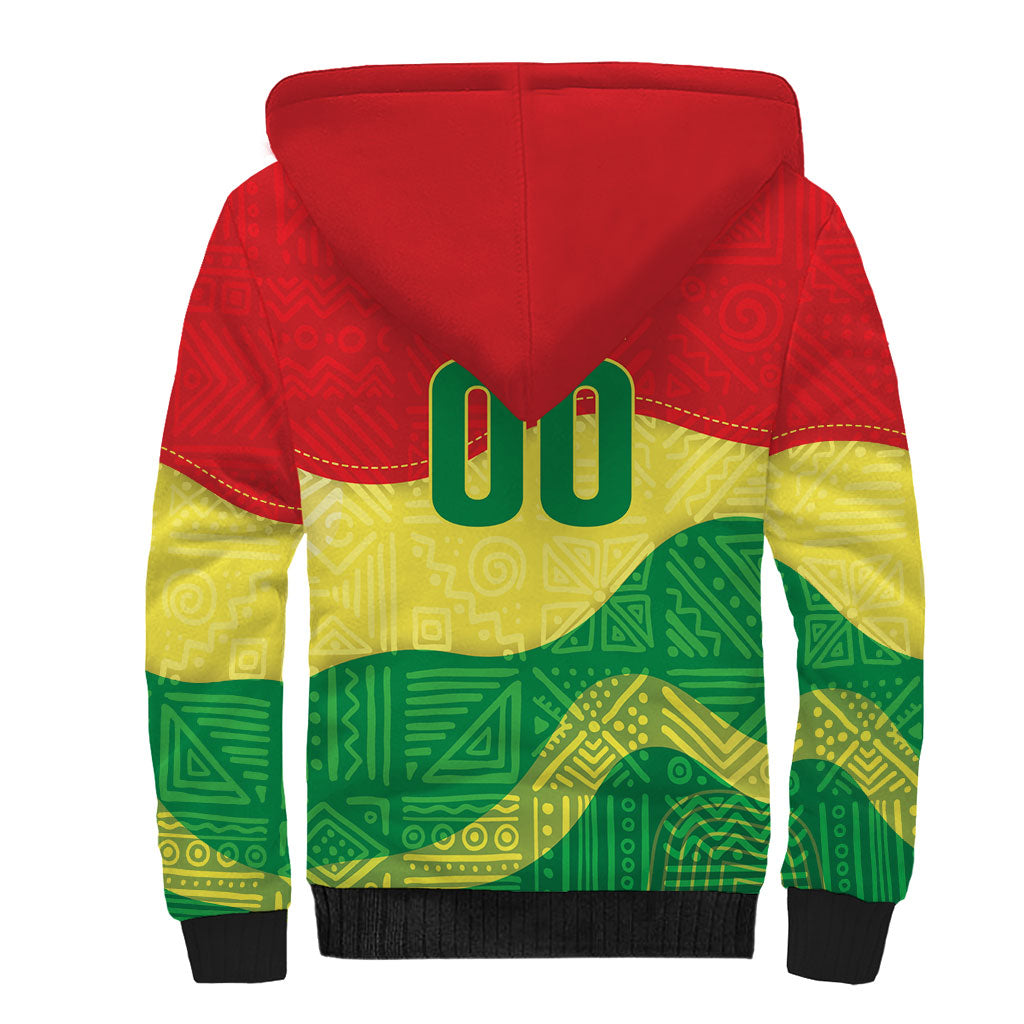 Senegal Kappu Adduna Custom Sherpa Hoodie Teranga Textile Edition