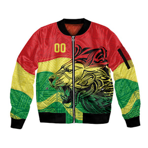Senegal Kappu Adduna Custom Sleeve Zip Bomber Jacket Teranga Textile Edition