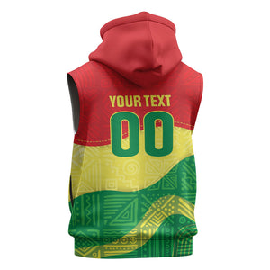 Senegal Kappu Adduna Custom Sleeveless Hoodie Teranga Textile Edition