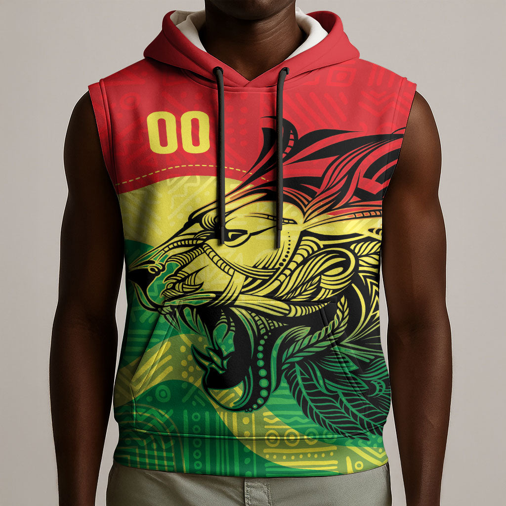 Senegal Kappu Adduna Custom Sleeveless Hoodie Teranga Textile Edition