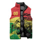 Senegal Kappu Adduna Custom Sleeveless Puffer Jacket Teranga Textile Edition
