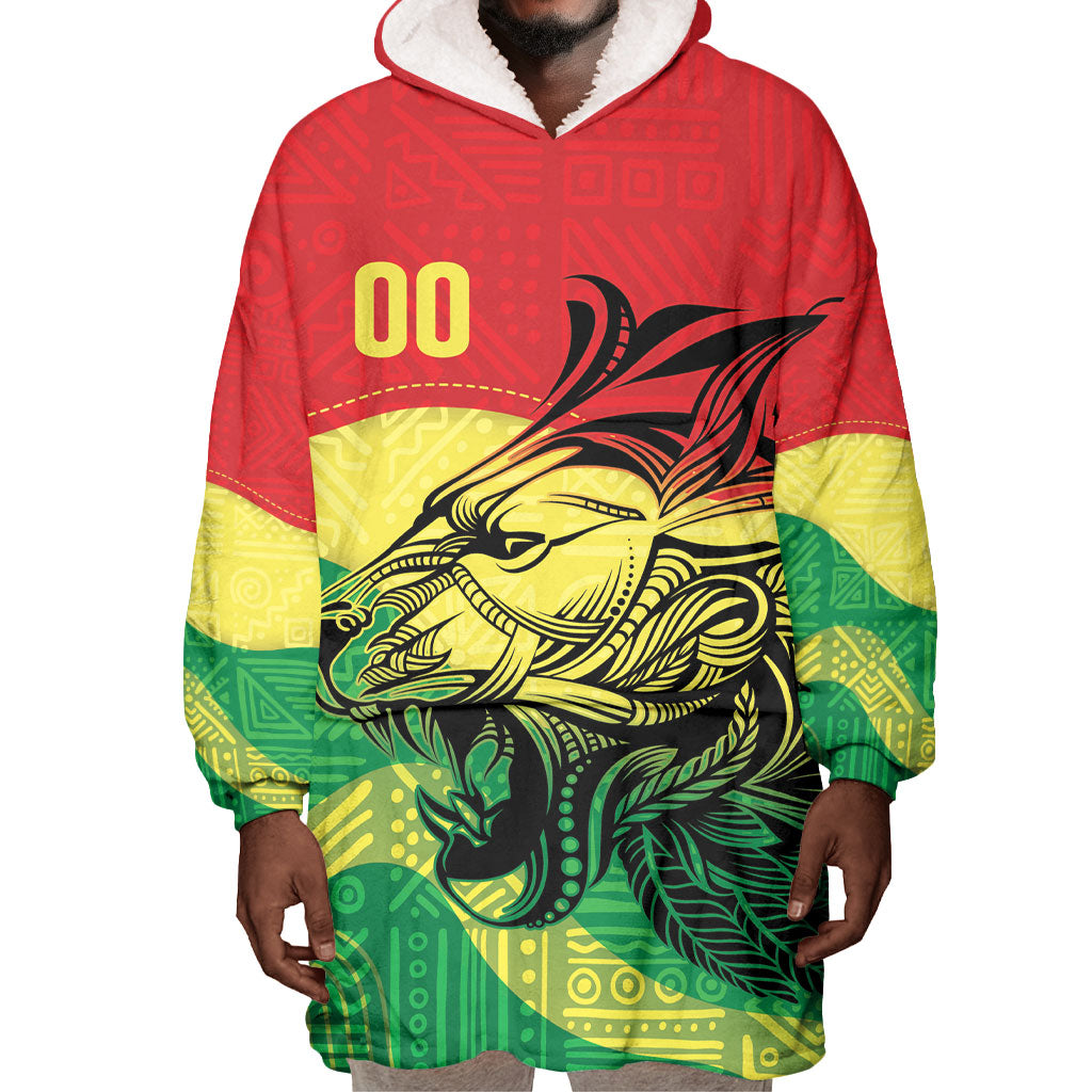Senegal Kappu Adduna Custom Wearable Blanket Hoodie Teranga Textile Edition