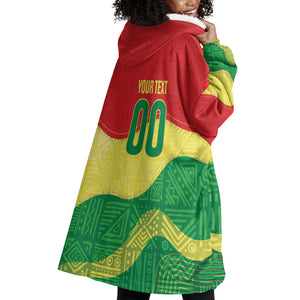 Senegal Kappu Adduna Custom Wearable Blanket Hoodie Teranga Textile Edition