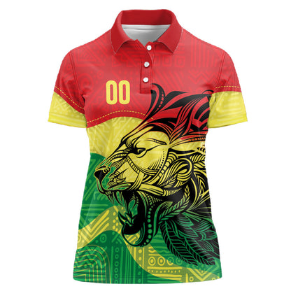 Senegal Kappu Adduna Custom Women Polo Shirt Teranga Textile Edition