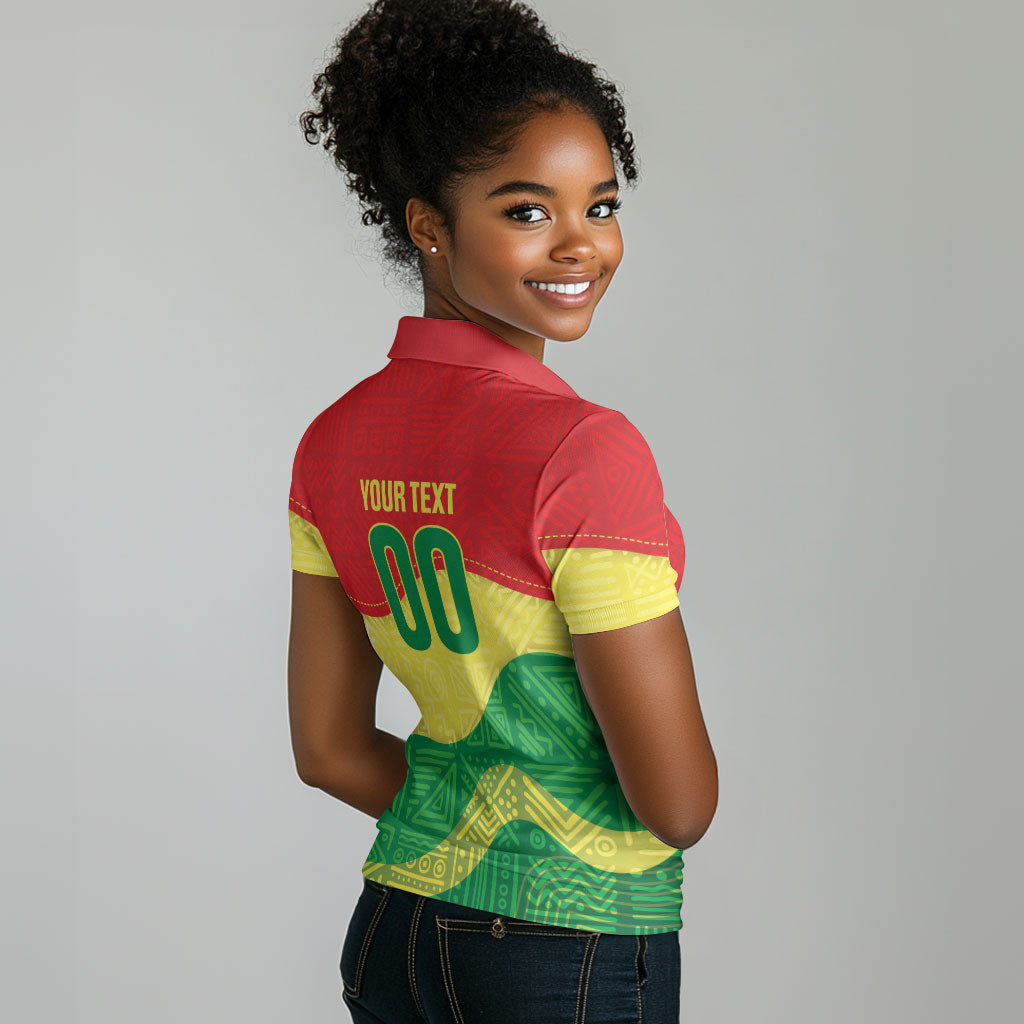 Senegal Kappu Adduna Custom Women Polo Shirt Teranga Textile Edition