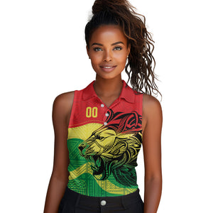 Senegal Kappu Adduna Custom Women Sleeveless Polo Shirt Teranga Textile Edition