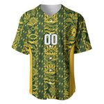 South Africa Indebe Yomhlaba Custom Baseball Jersey Ndebele Art Gold Edition