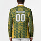 South Africa Indebe Yomhlaba Custom Blazer Ndebele Art Gold Edition