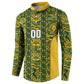 South Africa Indebe Yomhlaba Custom Button Sweatshirt Ndebele Art Gold Edition