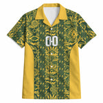 South Africa Indebe Yomhlaba Custom Hawaiian Shirt Ndebele Art Gold Edition