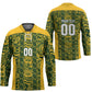 South Africa Indebe Yomhlaba Custom Hockey Jersey Ndebele Art Gold Edition