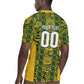 South Africa Indebe Yomhlaba Custom Rugby Jersey Ndebele Art Gold Edition