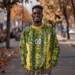South Africa Indebe Yomhlaba Custom Sweatshirt Ndebele Art Gold Edition