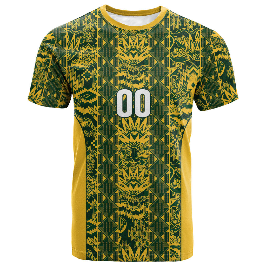 South Africa Indebe Yomhlaba Custom T shirt Ndebele Art Gold Edition