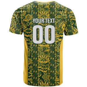 South Africa Indebe Yomhlaba Custom T shirt Ndebele Art Gold Edition