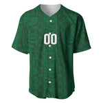 South Africa Indebe Yomhlaba Custom Baseball Jersey Ndebele Art Green Edition