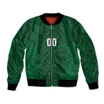 South Africa Indebe Yomhlaba Custom Bomber Jacket Ndebele Art Green Edition