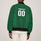 South Africa Indebe Yomhlaba Custom Bomber Jacket Ndebele Art Green Edition