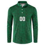 South Africa Indebe Yomhlaba Custom Button Sweatshirt Ndebele Art Green Edition