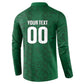 South Africa Indebe Yomhlaba Custom Button Sweatshirt Ndebele Art Green Edition