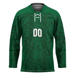 South Africa Indebe Yomhlaba Custom Hockey Jersey Ndebele Art Green Edition
