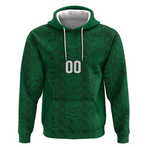 South Africa Indebe Yomhlaba Custom Hoodie Ndebele Art Green Edition