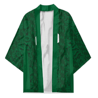 South Africa Indebe Yomhlaba Custom Kimono Ndebele Art Green Edition