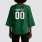 South Africa Indebe Yomhlaba Custom Kimono Sleeve Blouse Ndebele Art Green Edition