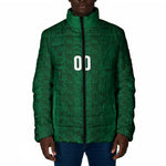 South Africa Indebe Yomhlaba Custom Padded Jacket Ndebele Art Green Edition
