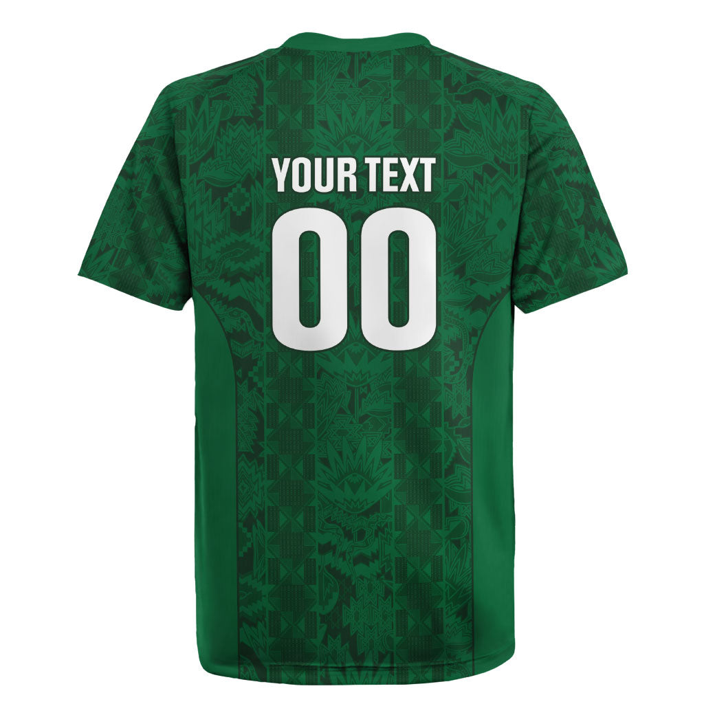 South Africa Indebe Yomhlaba Custom Rugby Jersey Ndebele Art Green Edition